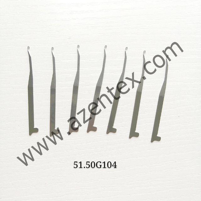 워프 편직기 복합 바늘